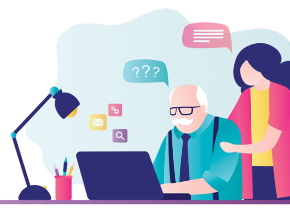 Люди ищут информацию в интернете