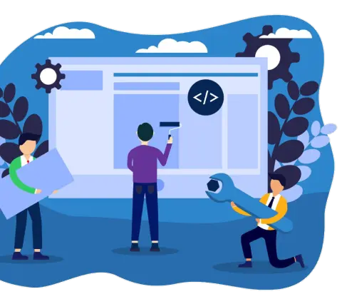 Картинка работы дизайнера и фронтенд-разработчика